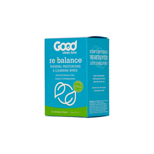 Good Clean Love Rebalance Cleansing Wipes - 12ct