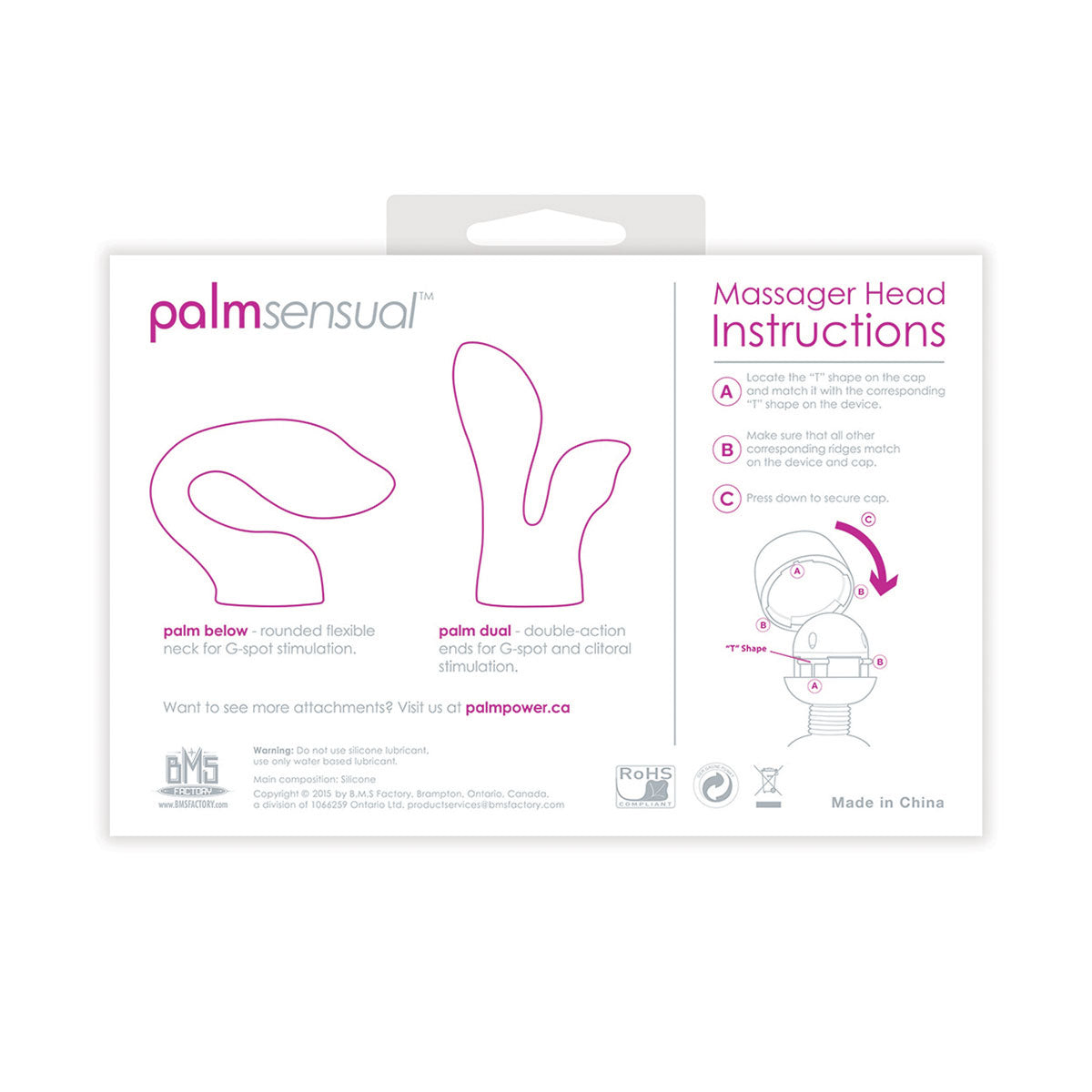 BMS PalmSensual PalmPower Wand Attachments