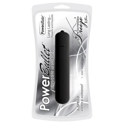 BMS Breeze Power Bullet 3-Speed Bullet Vibrator - 3.5" Black