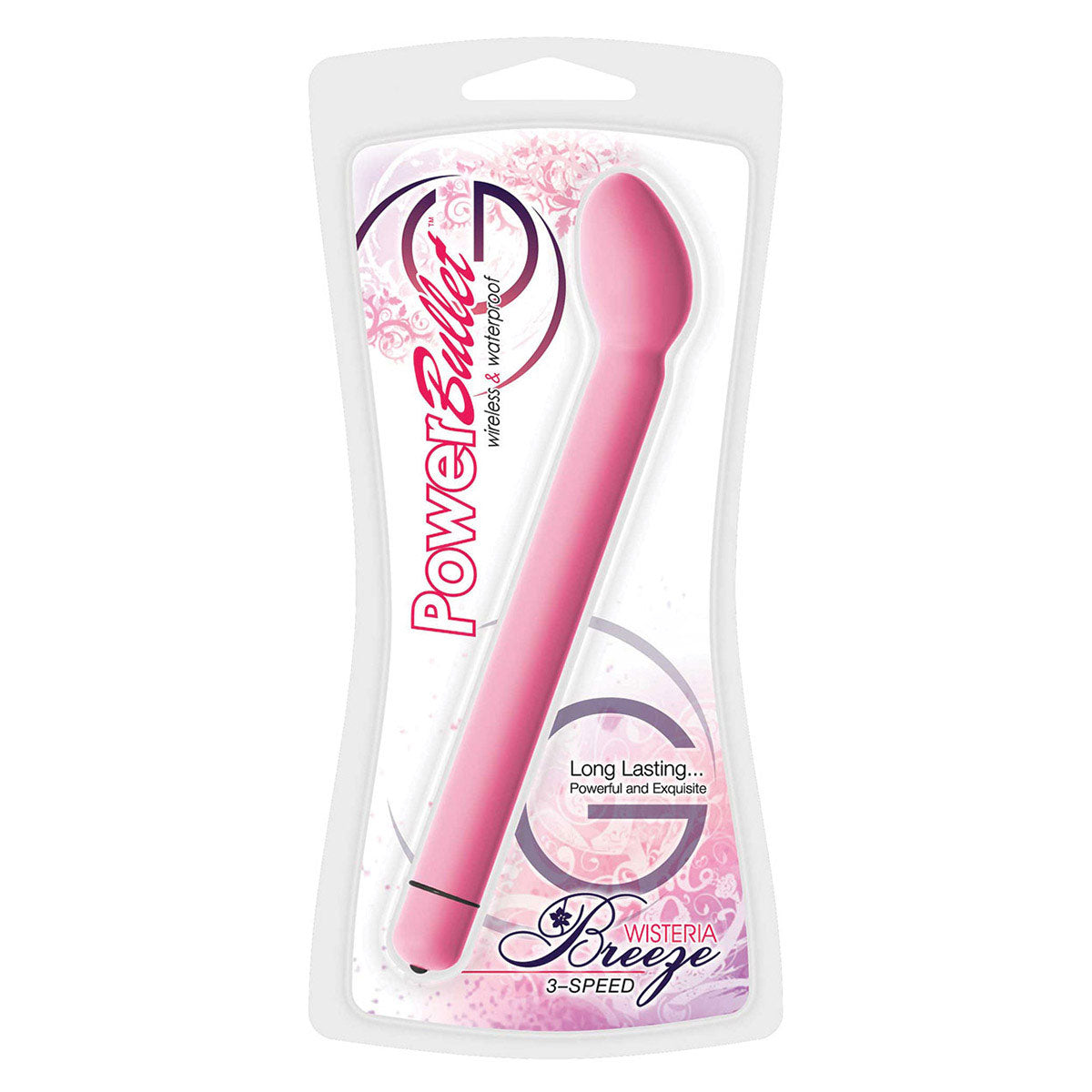BMS Breeze Power Bullet Wisteria G 3-Speed Curved Bullet Vibrator Pink