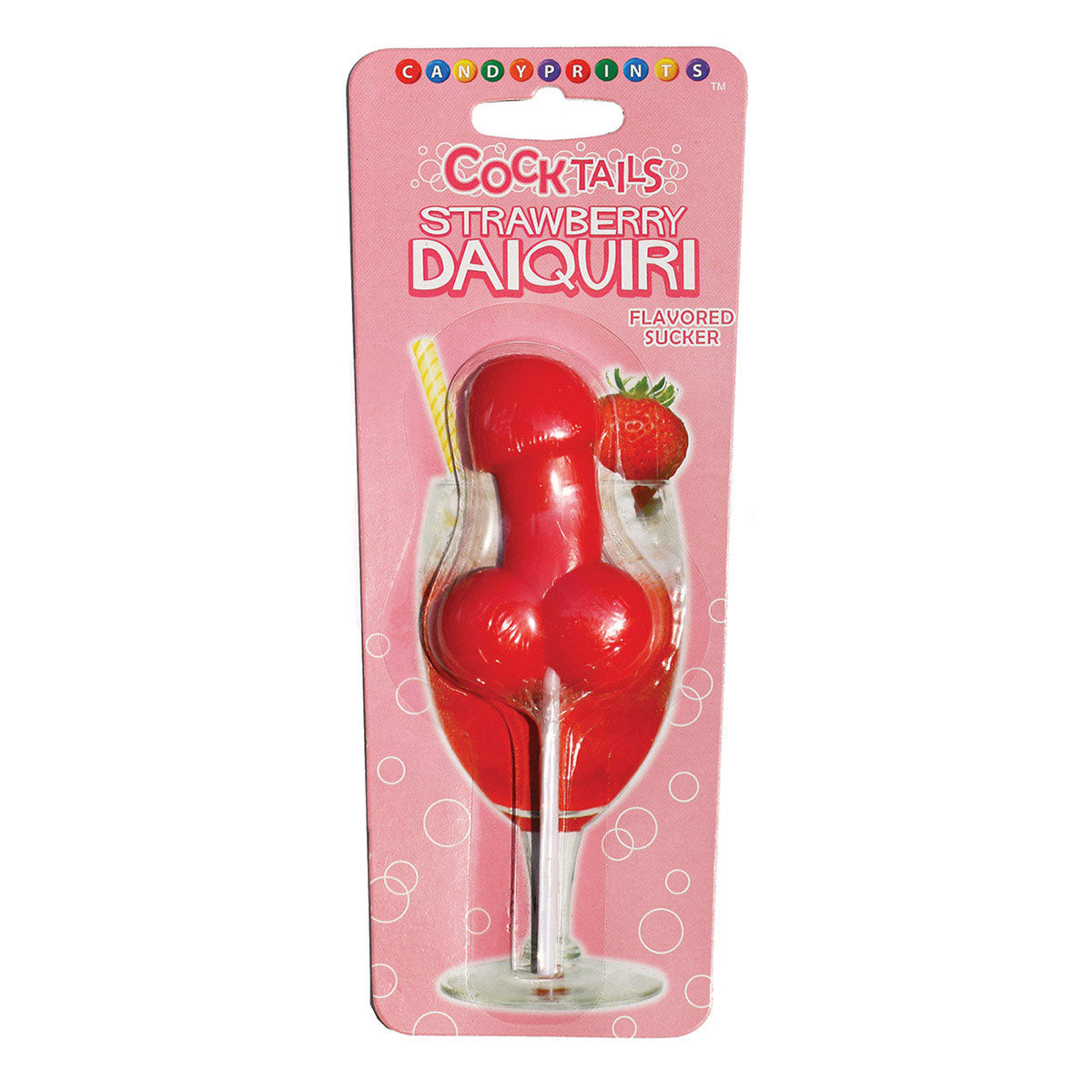 Candyprints Cocktails Flavored Sucker - Strawberry Daiquiri