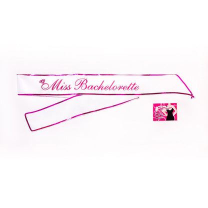 Miss Bachelorette Sash - White