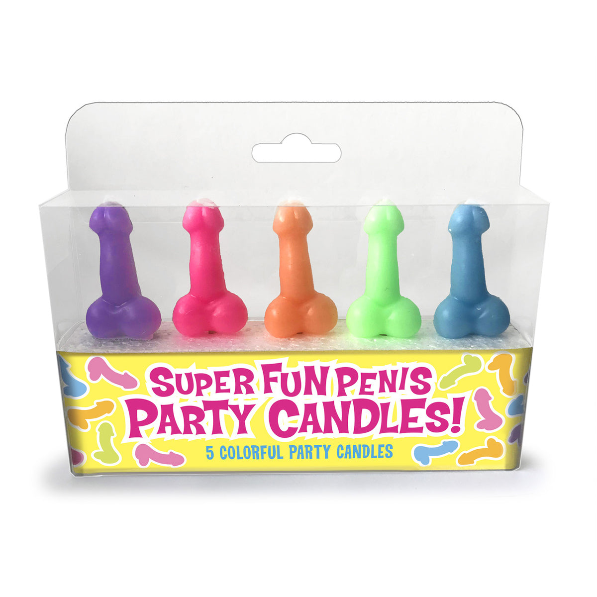 Candyprints Super Fun Penis Party Candles - 5 pack