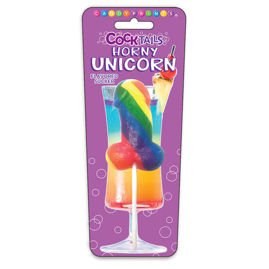 Candyprints Cocktails Horny Unicorn Rainbow Sucker