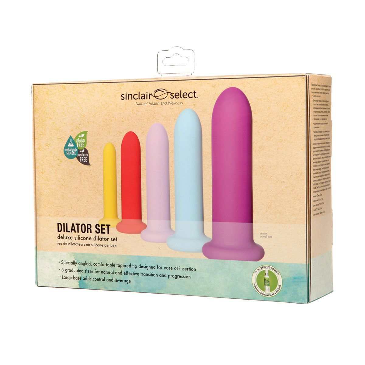 Sinclair Institute Deluxe Silicone Vaginal Dilator 5pc Set