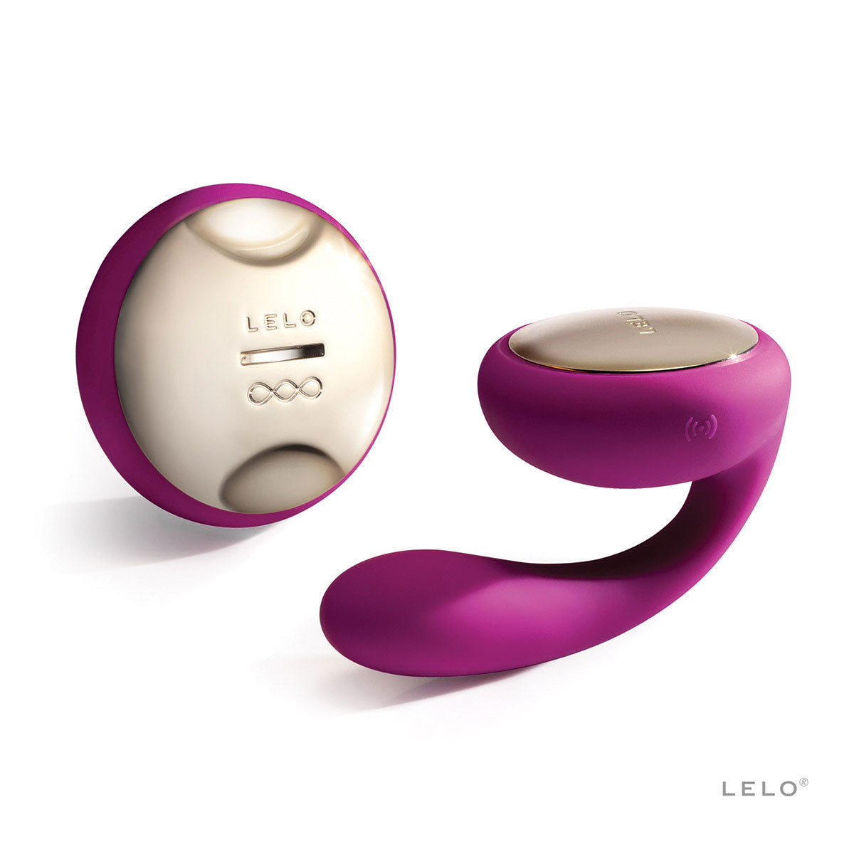 LELO Ida Remote-Controlled G-Spot Couples Vibrator Deep Rose