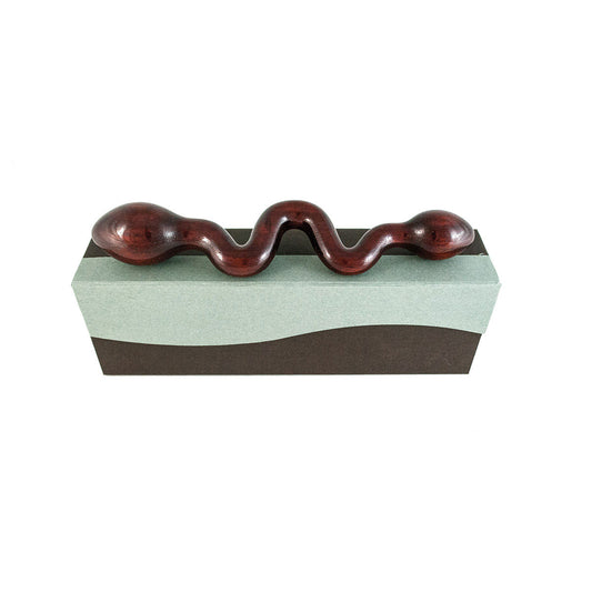 NobEssence Mesmerize Sculpted Wood Double-Ended Dildo