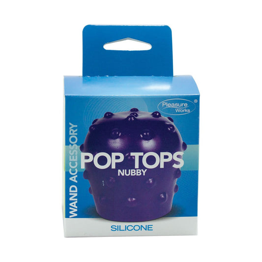 Pleasure Works Pop Top Wand Attachment Nubby - Purple