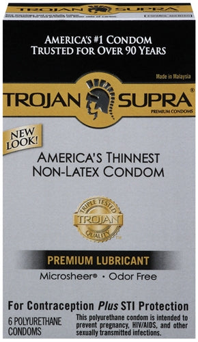 Trojan Supra Microsheer Non-Latex Condoms