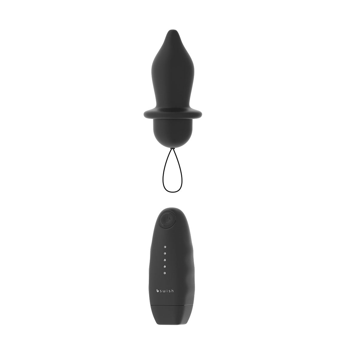 B Swish Bfilled Classic Unleashed Remote-Controlled Vibrating Butt Plug Black