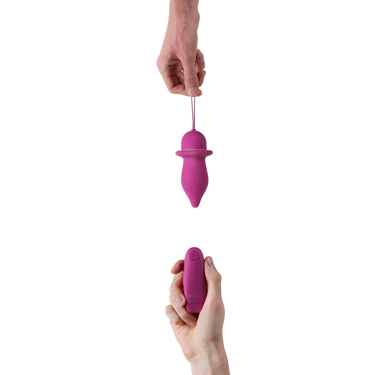 B Swish Bfilled Classic Unleashed Remote-Controlled Vibrating Butt Plug Rose