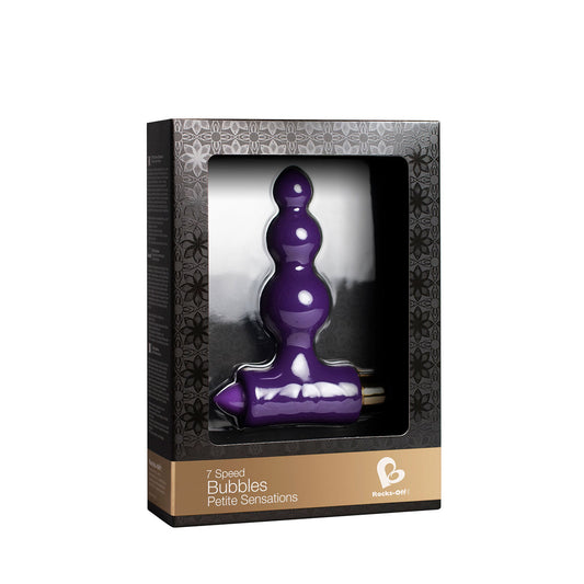 Rocks Off Petite Sensations Bubbles Butt Plug - Purple