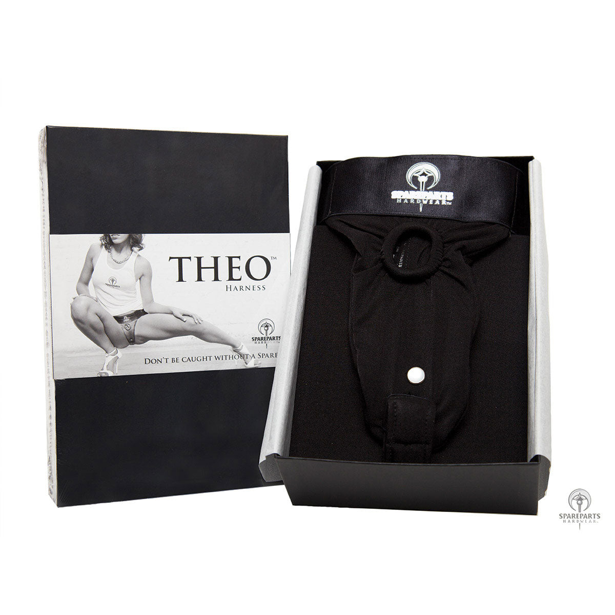 SpareParts Hardwear Theo Thong Strap-On Dildo Harness Black