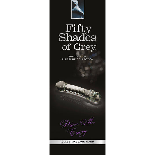 Fifty Shades Drive Me Crazy Glass Wand Massager