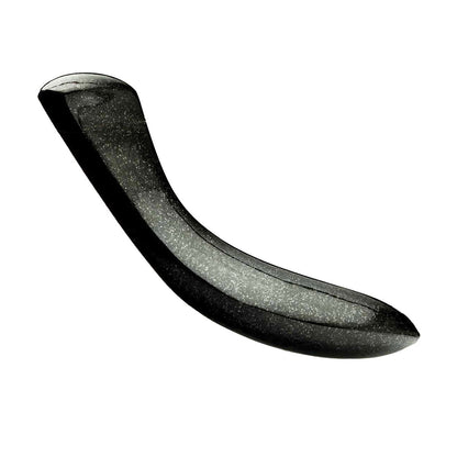 Laid D.2 Stone Absolute Black Granite Curved Dildo