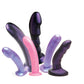 Tantus Charmer Ridged G-Spot Harness Dildo - Midnight Purple