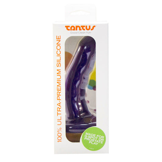 Tantus Curve G-Spot Harness Dildo - Midnight Purple