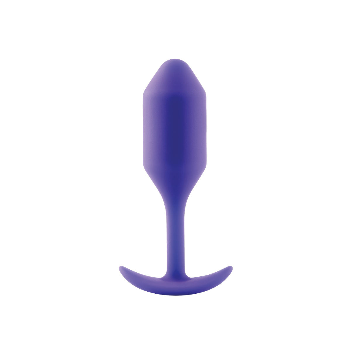 B-Vibe Snug Plug 2 - Weighted Silicone Butt Plug Purple