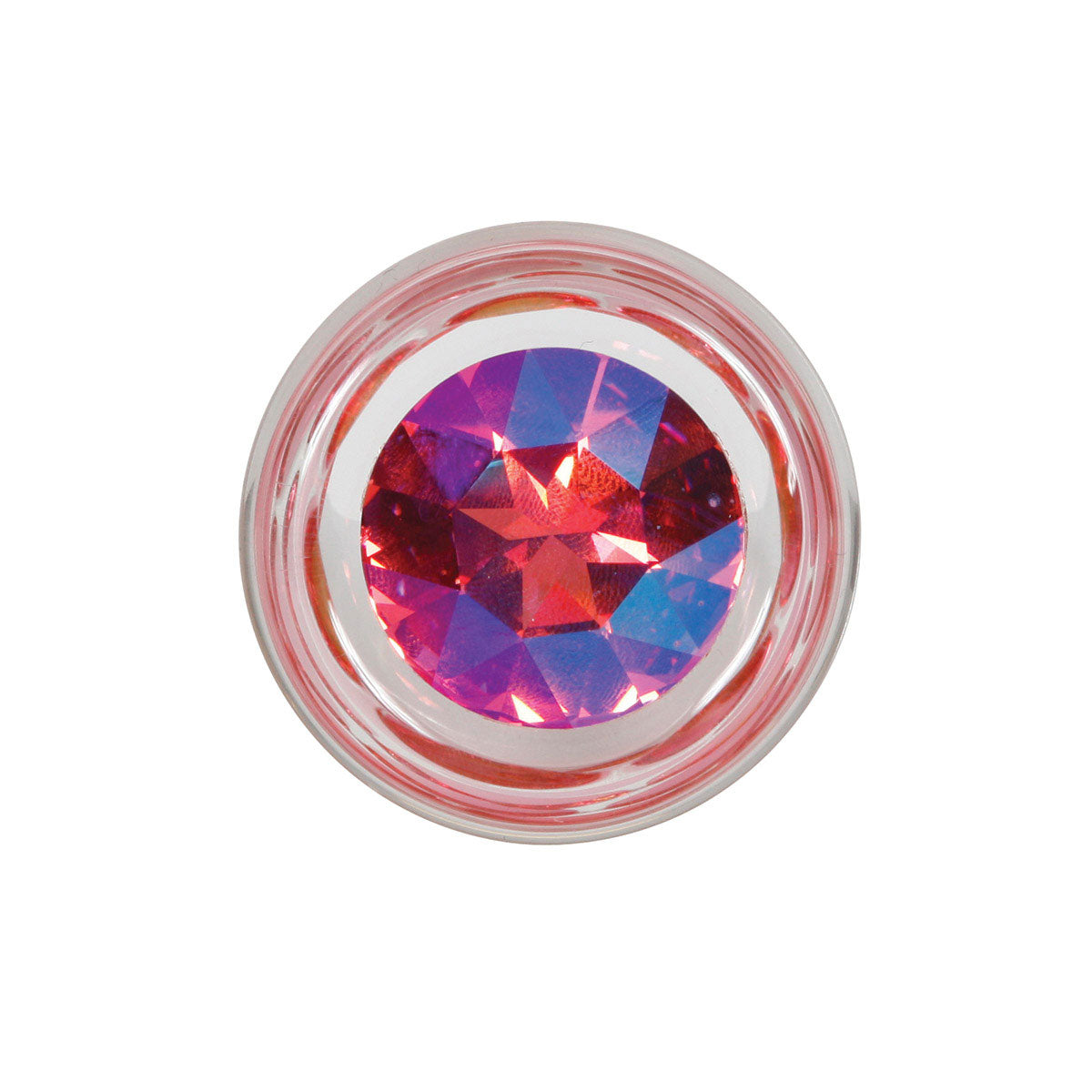 Crystal Delights Pineapple Delight Butt Plug with Pink Crystal