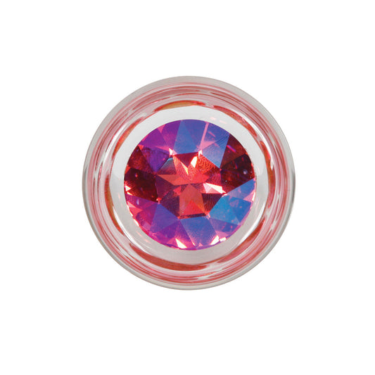 Crystal Delights Pineapple Delight Butt Plug with Pink Crystal