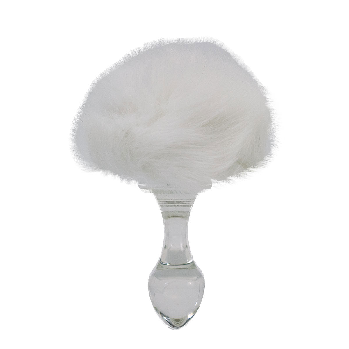 Crystal Delights Bunny Tail Magnetic Butt Plug Pink