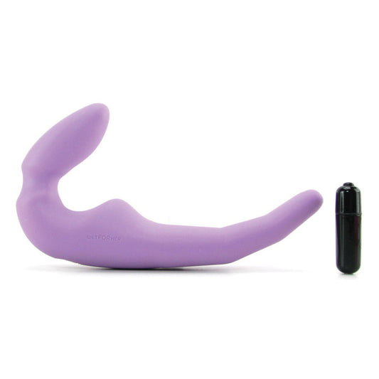 Wet for Her Four More Couples Double Strap-On G-Spot Vibrator Violet