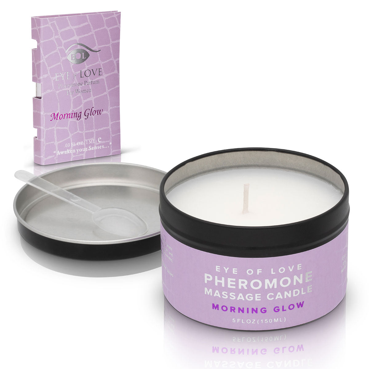 Eye of Love Pheromone Massage Candle 5oz - Morning Glow