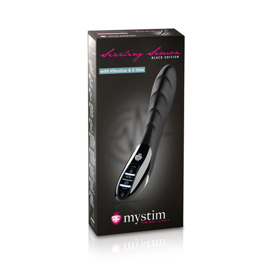 Mystim Sizzling Simon Dual-Motor E-Stim Wave-Ridged Vibrator