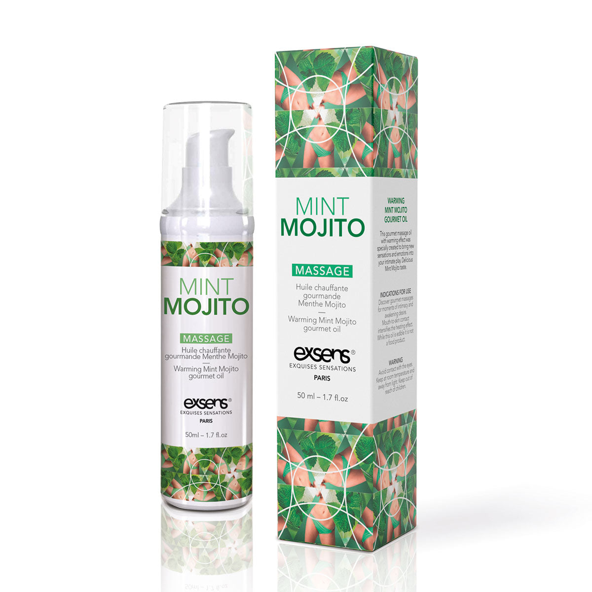Exsens Warming Massage Oil - 50ml Mint Mojito