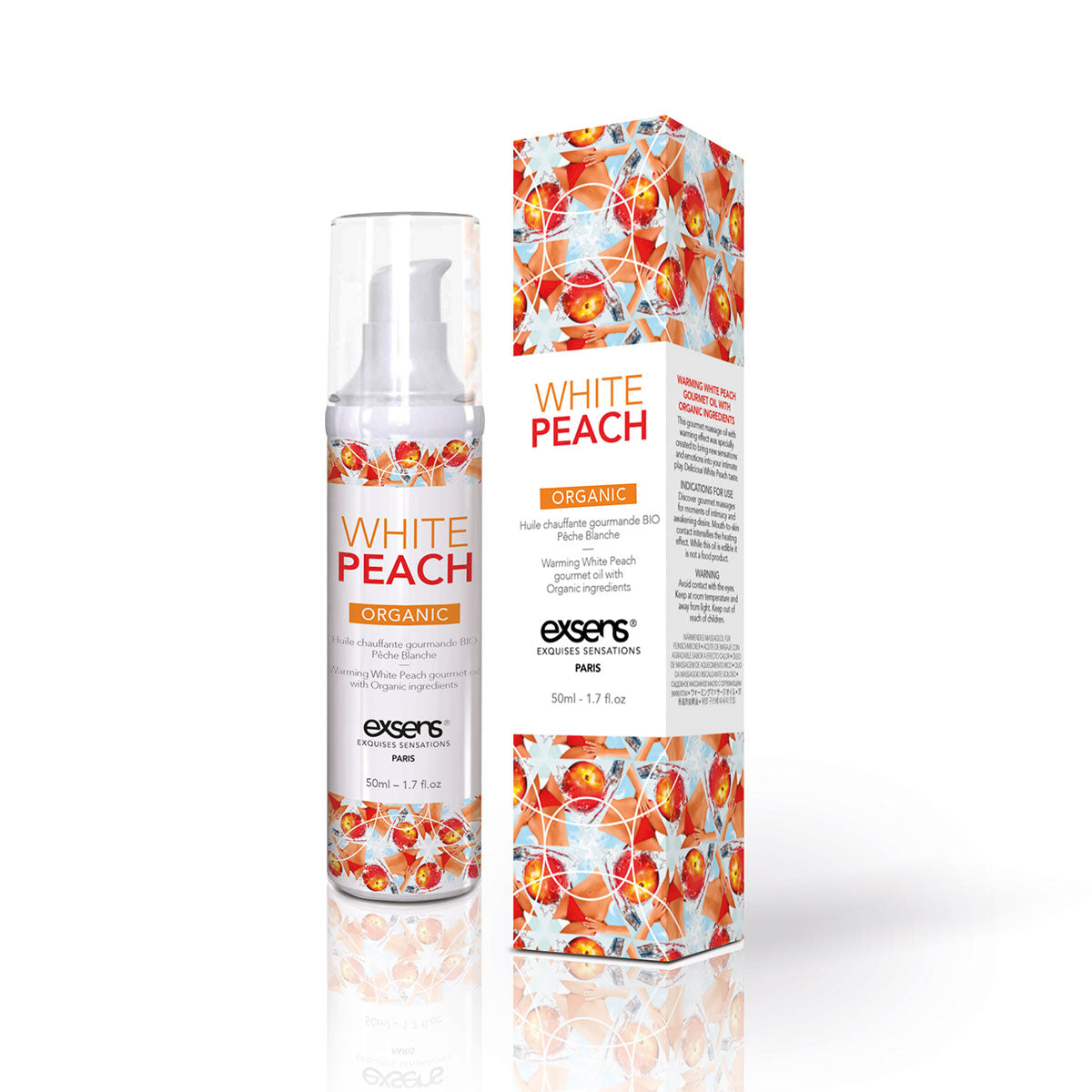 Exsens Warming Massage Oil - 50ml White Peach