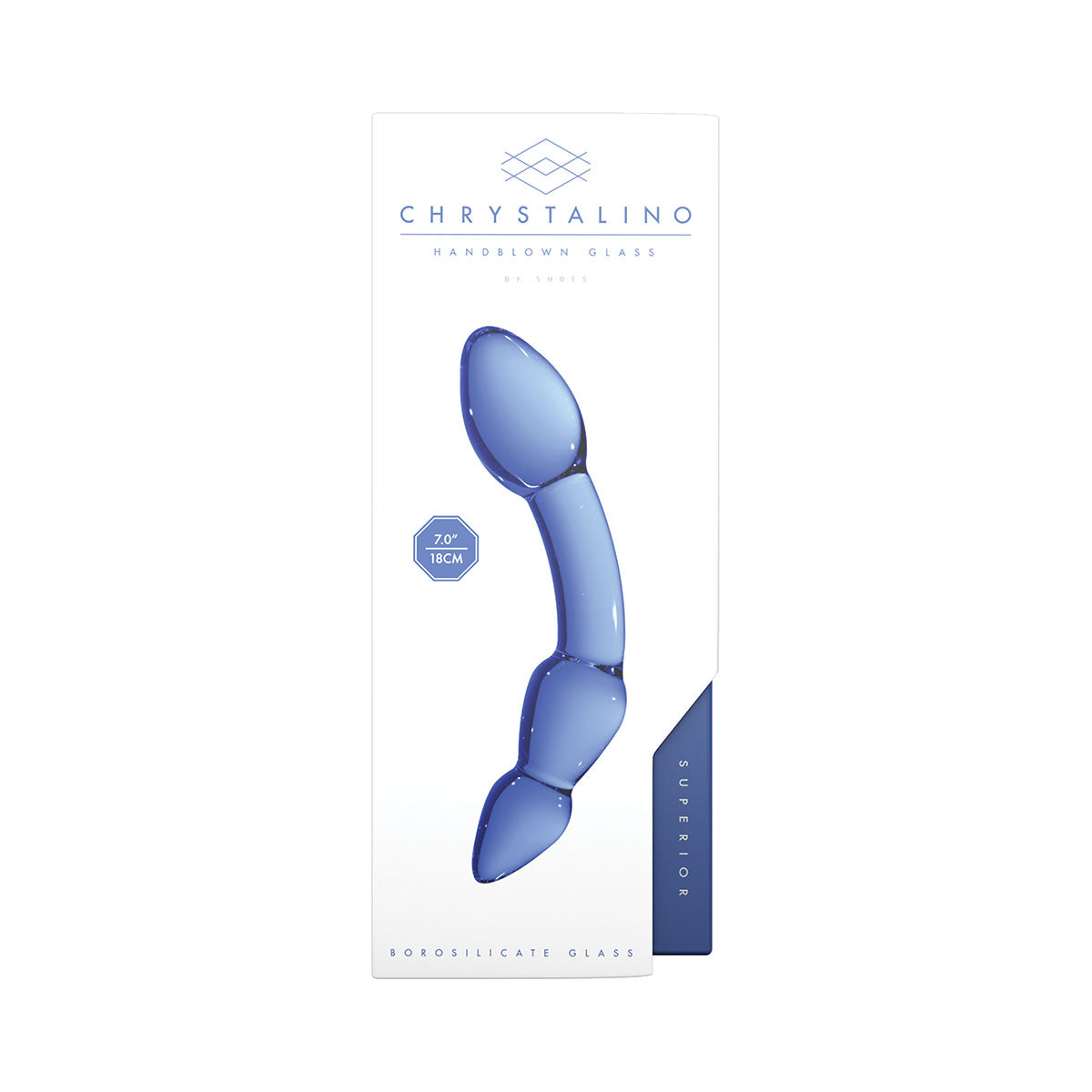 Chrystalino Superior - Handblown Glass Dildo/Butt Plug