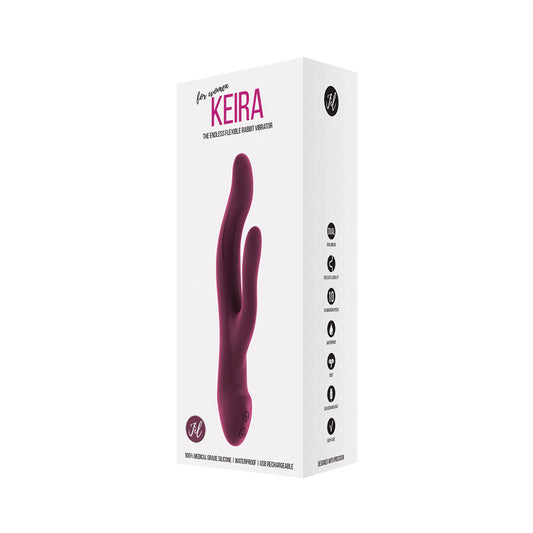 Jil Keira Endless Flexible Duo-Style Rabbit Vibrator Pink
