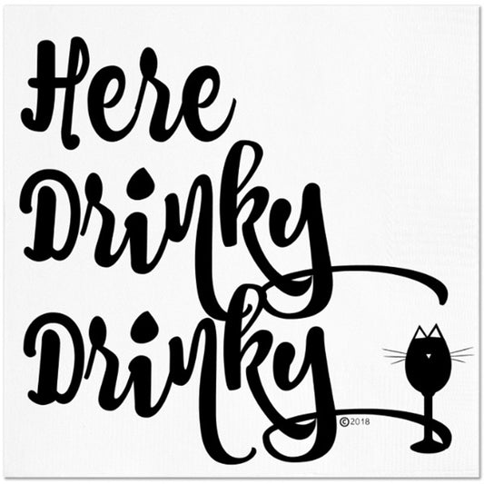Twisted Wares Here Drinky Drinky Napkins 20pk