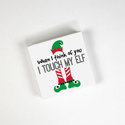 Twisted Wares When I Think Of You Elf Napkins
