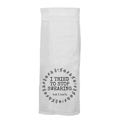 Twisted Wares I Tried To Stop Swearing But I Cun't Flour Towel