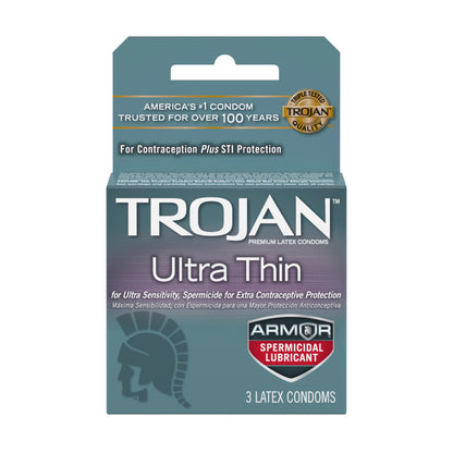 Trojan Ultra Thin Armor Spermicidal Lubricated Condoms