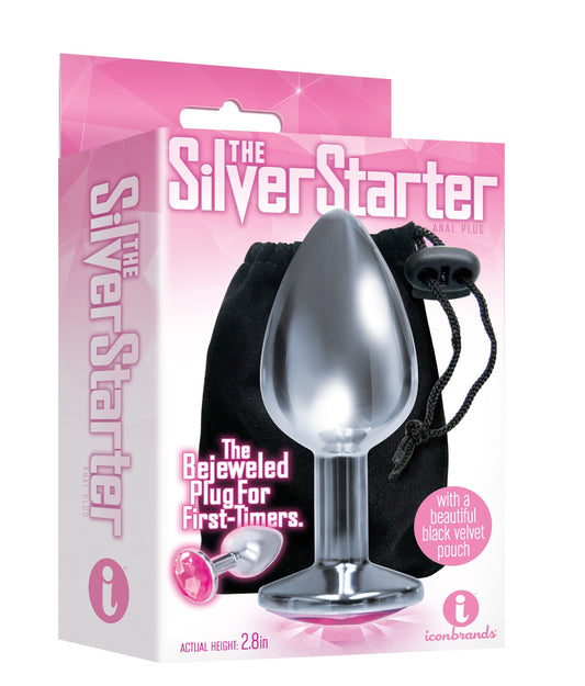 The 9's The Silver Starter Bejeweled Stainless Steel Plug
