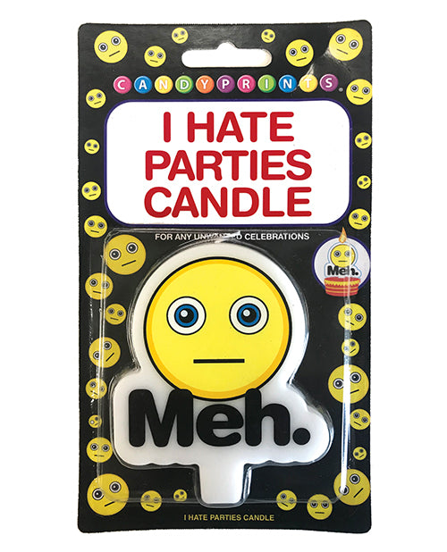 CandyPrints I Hate Parties Candle - Meh