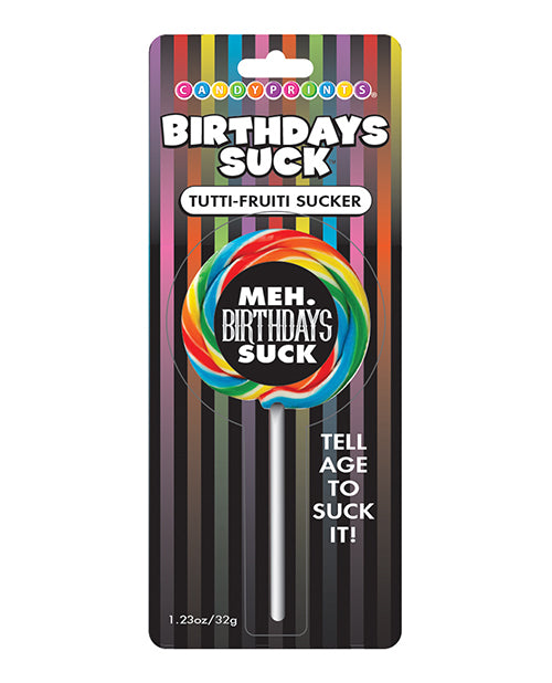 CandyPrints Birthdays Suck Lollipops - Tutti Frutti