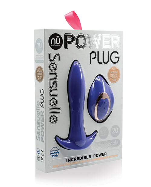 Nu Sensuelle Power Plug 20-Function Remote Control Butt Plug