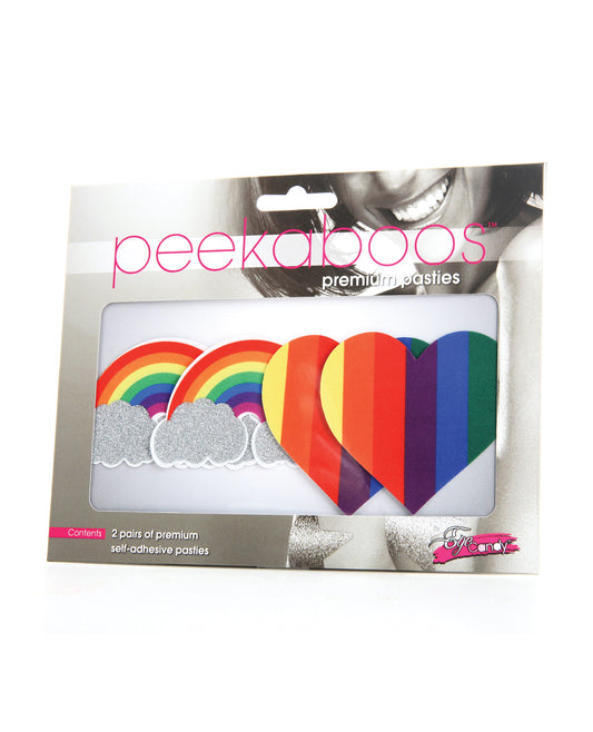 Peekaboos Pride Glitters Rainbows & Hearts