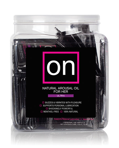 Sensuva ON For Her Arousal Oil Ultra Tub of 75 Single use Ampoule