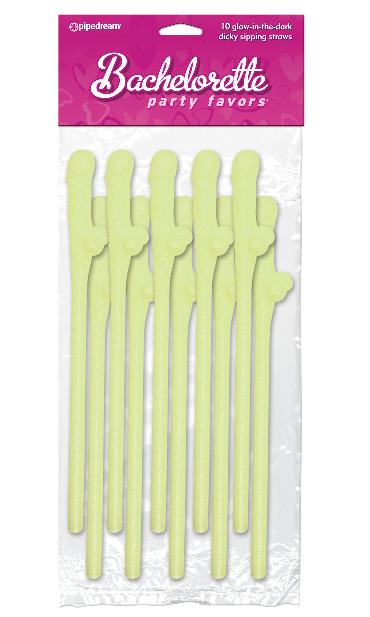 Bachelorette Party Favors Dicky Sipping Straws 10pk