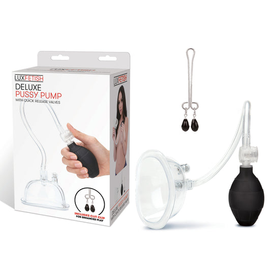 Lux Fetish Deluxe Pussy Pump w/ Quick Release Valves