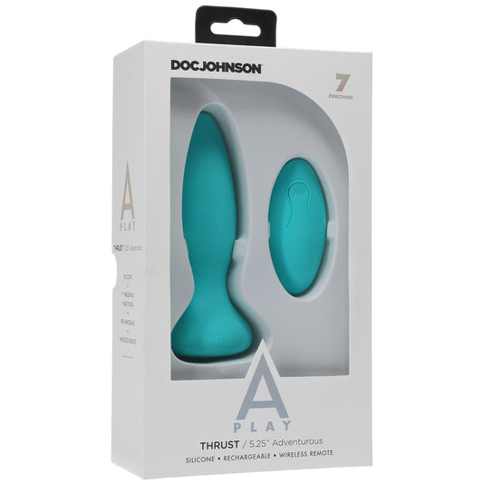 A-Play Thrust Adventurous Rechargeable Silicone Anal Plug w/ Remote