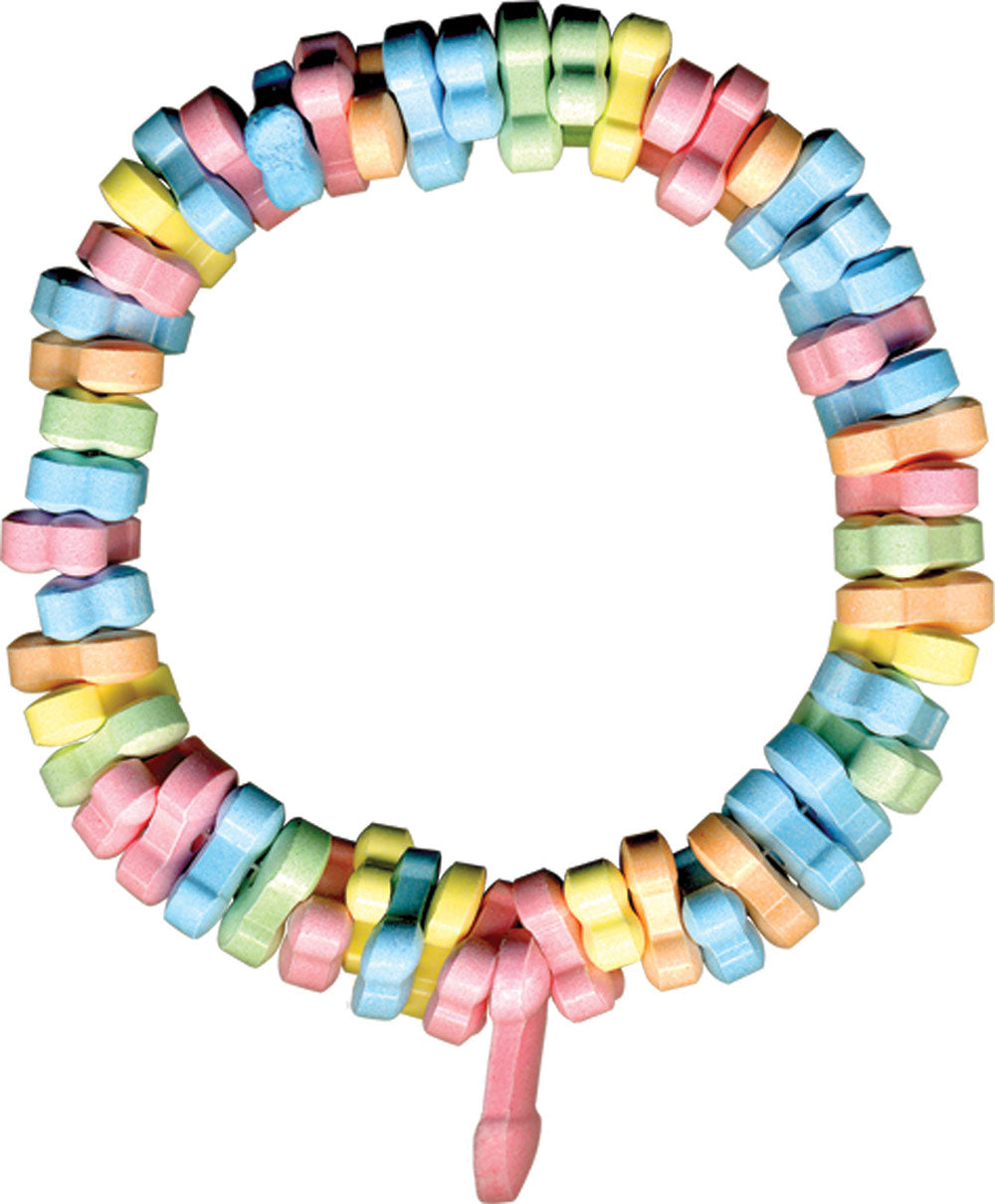 Rainbow Penis Candy Bracelet –