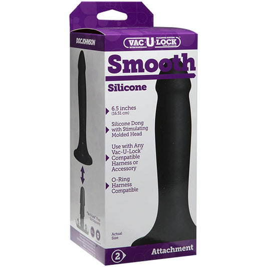 Vac-U-Lock Smooth Silicone Dildo