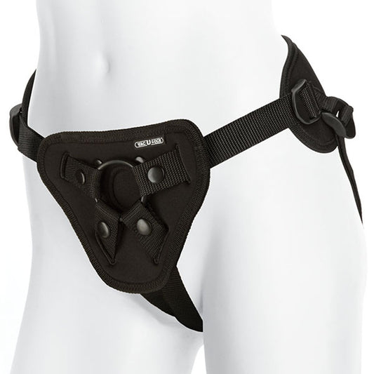 Vac-U-Lock Supreme Harness w/ Vibrating Plug