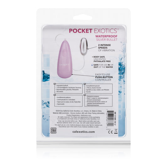 Pocket Exotics Waterproof Silver Bullet
